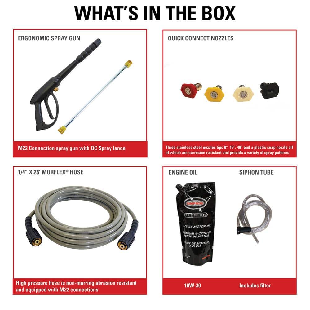 SIMPSON MS60773-S MegaShot 2800 PSI 2.3 GPM Gas Cold Water Pressure Washer with HONDA GCV160 Engine
