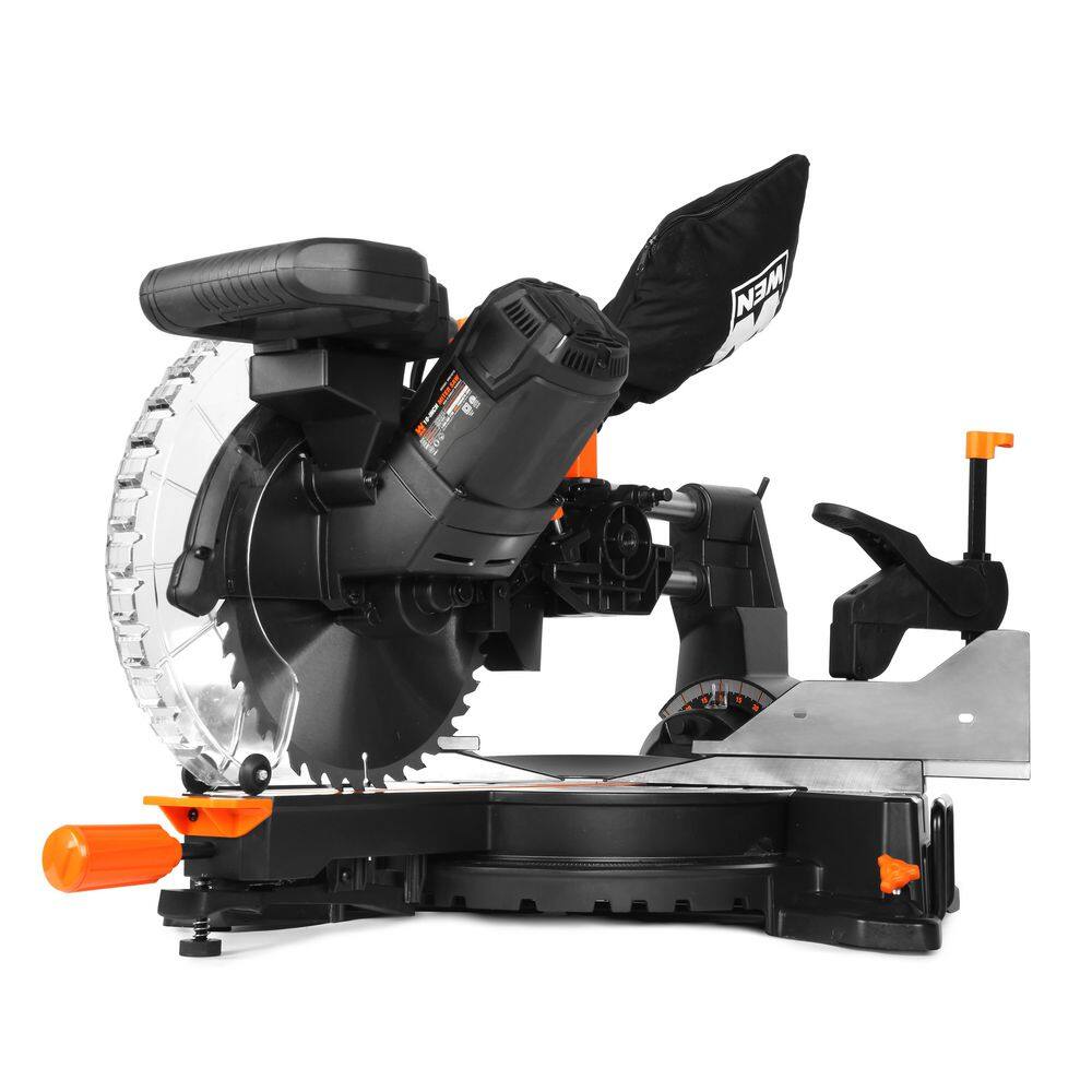 WEN MM1015 15 Amp 10 in. Dual Bevel Sliding Compound Miter Saw with LED Cutline