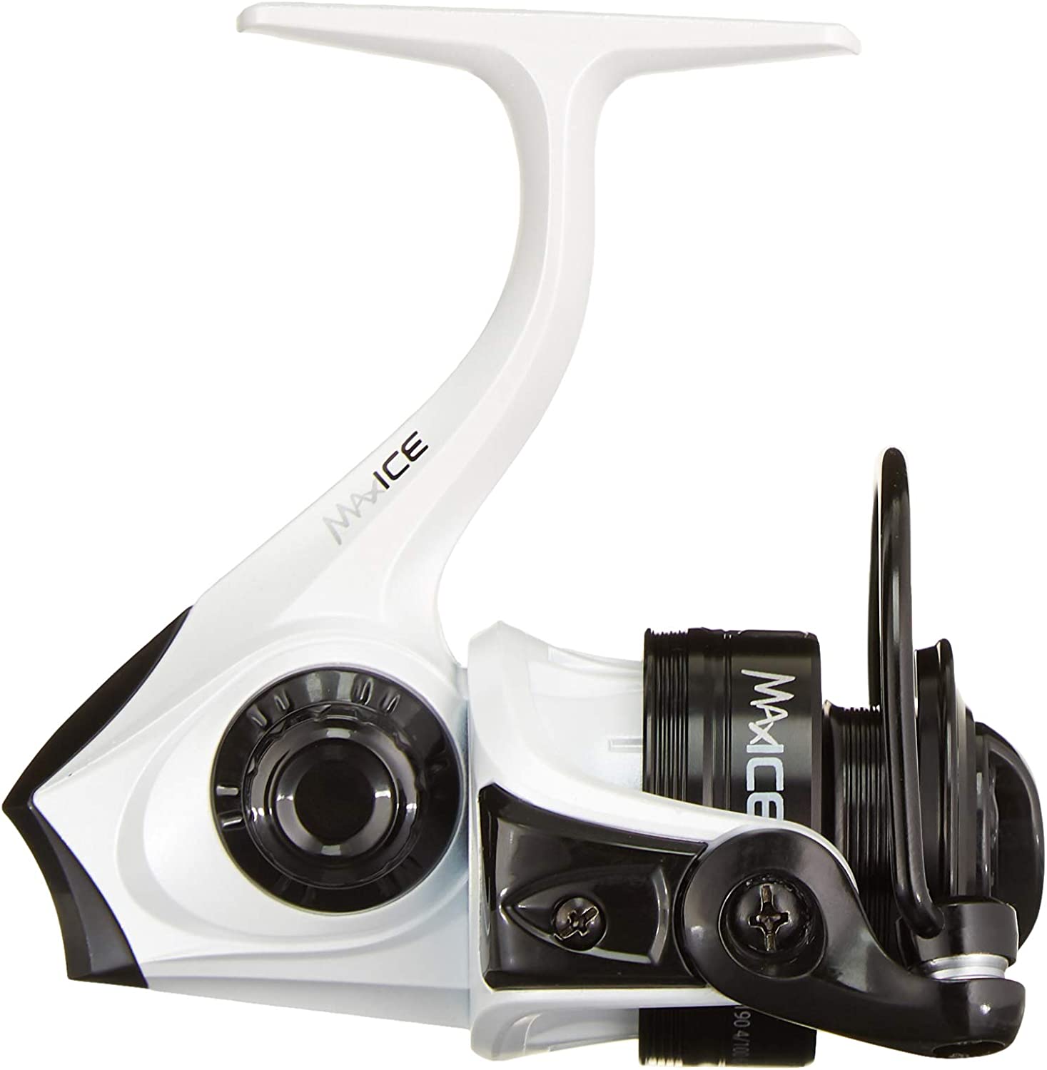 Abu Garcia Max Ice Spinning Fishing Reel, Size 5 (1523300), Right/Left Handle Position, Lightweight Construction, 4 Bearings for Smooth Operation, Ideal for Accurate, Distant Casting