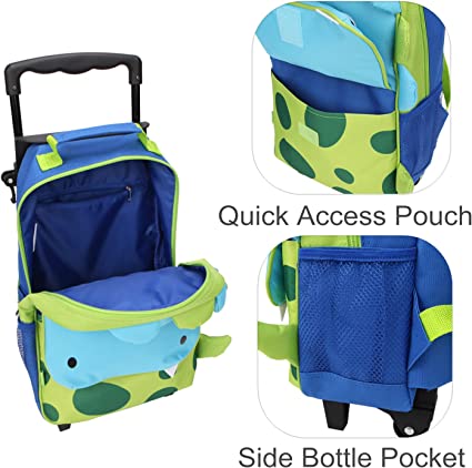 Yodo 3-Way Kids Suitcase Luggage or Toddler Rolling Backpack with wheels