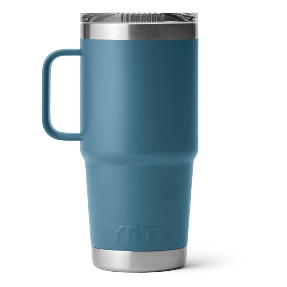 YETI Rambler 20 oz Travel Mug, Stainless Steel, Vacuum Insulated with Stronghold Lid, Nordic Blue