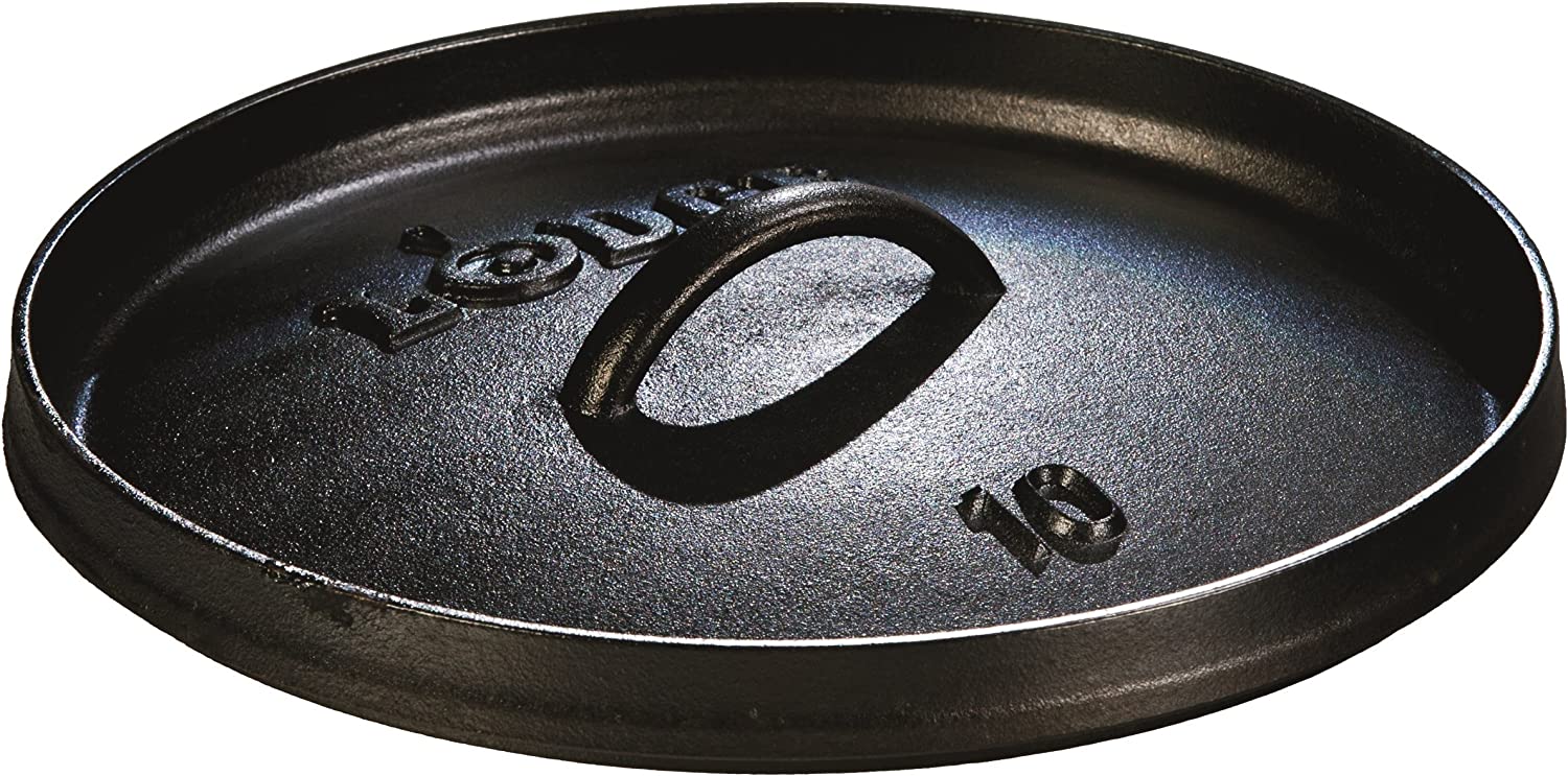 Lodge L10CO3 Cast Iron Camp Dutch Oven, 4-Quart