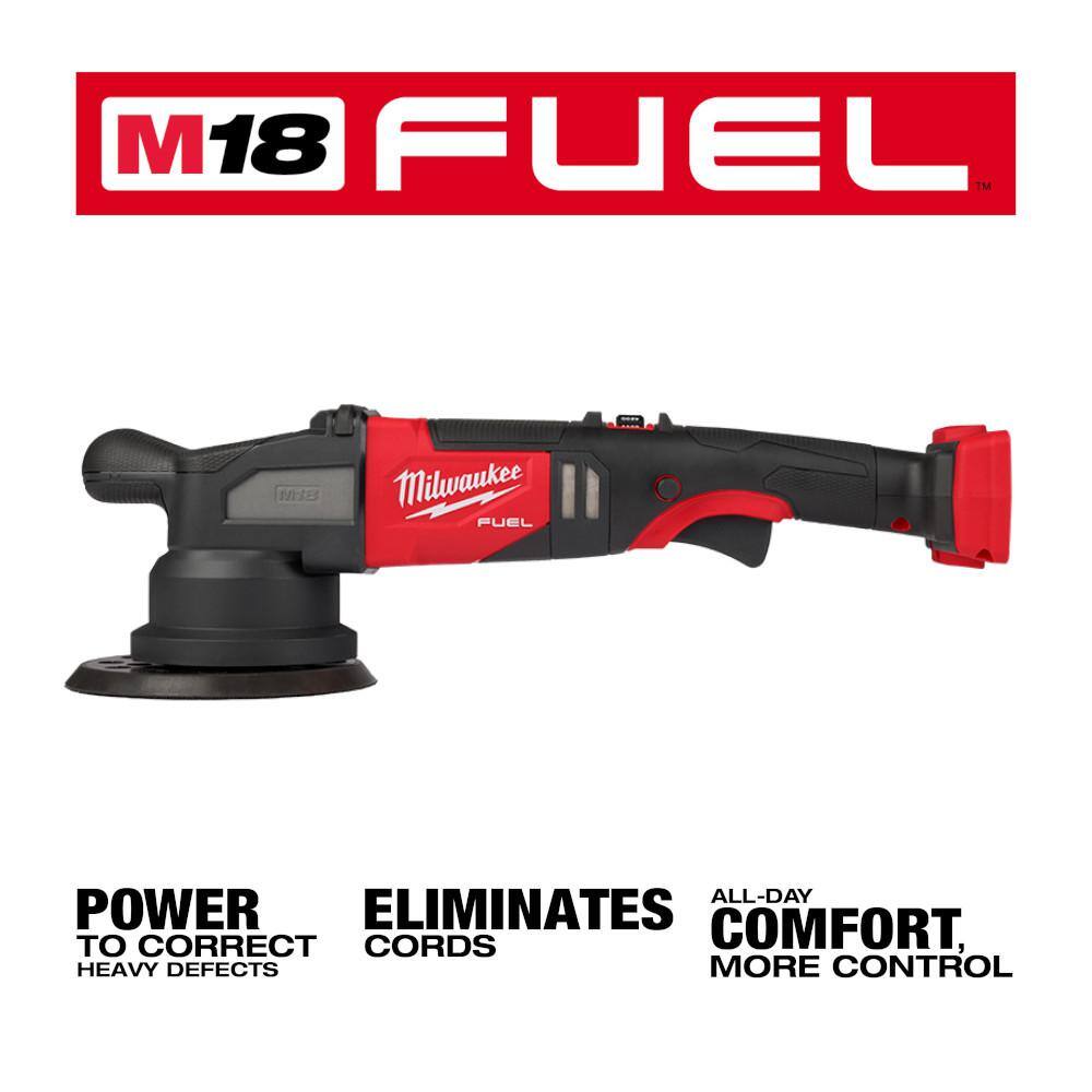 Milwaukee 2685-20 M18 FUEL18V Lithium-Ion Brushless Cordless 21MM DA Polisher (Tool-Only)