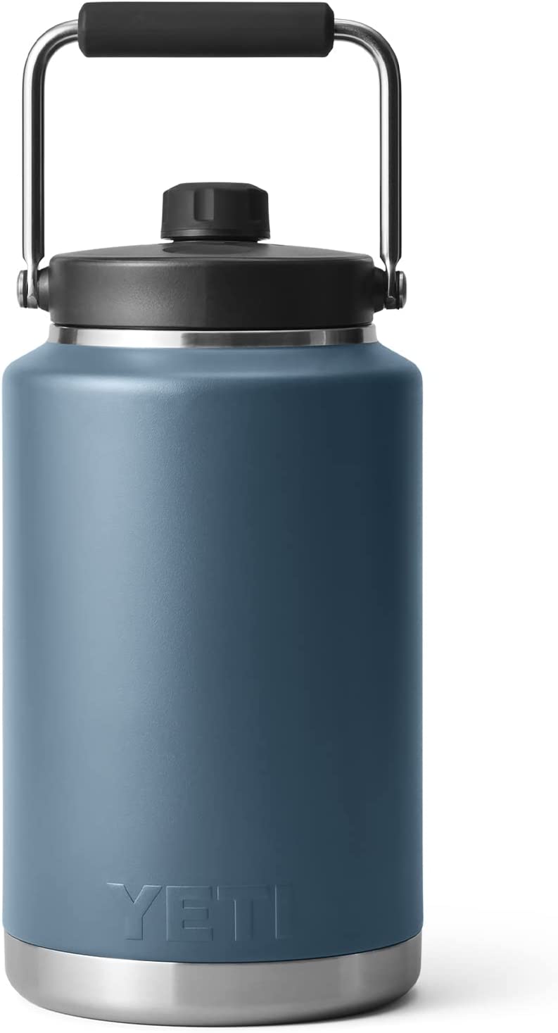 YETI Rambler Gallon Jug, Vacuum Insulated, Stainless Steel with MagCap, Nordic Blue