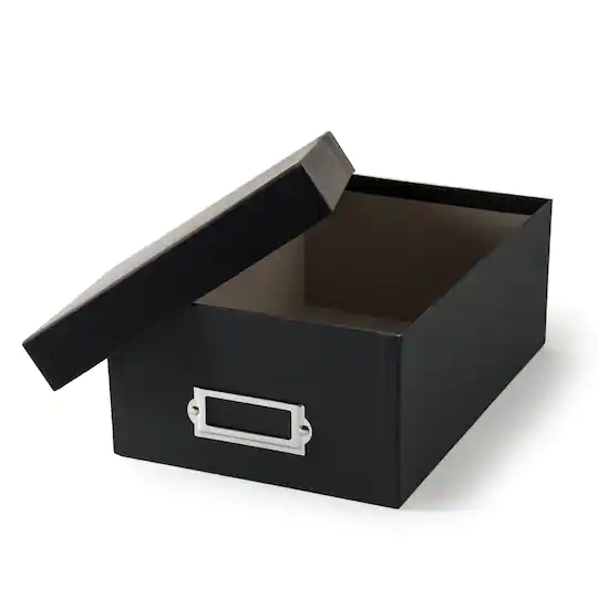 Simply Tidy 12 Pack: Black Photo Storage Box