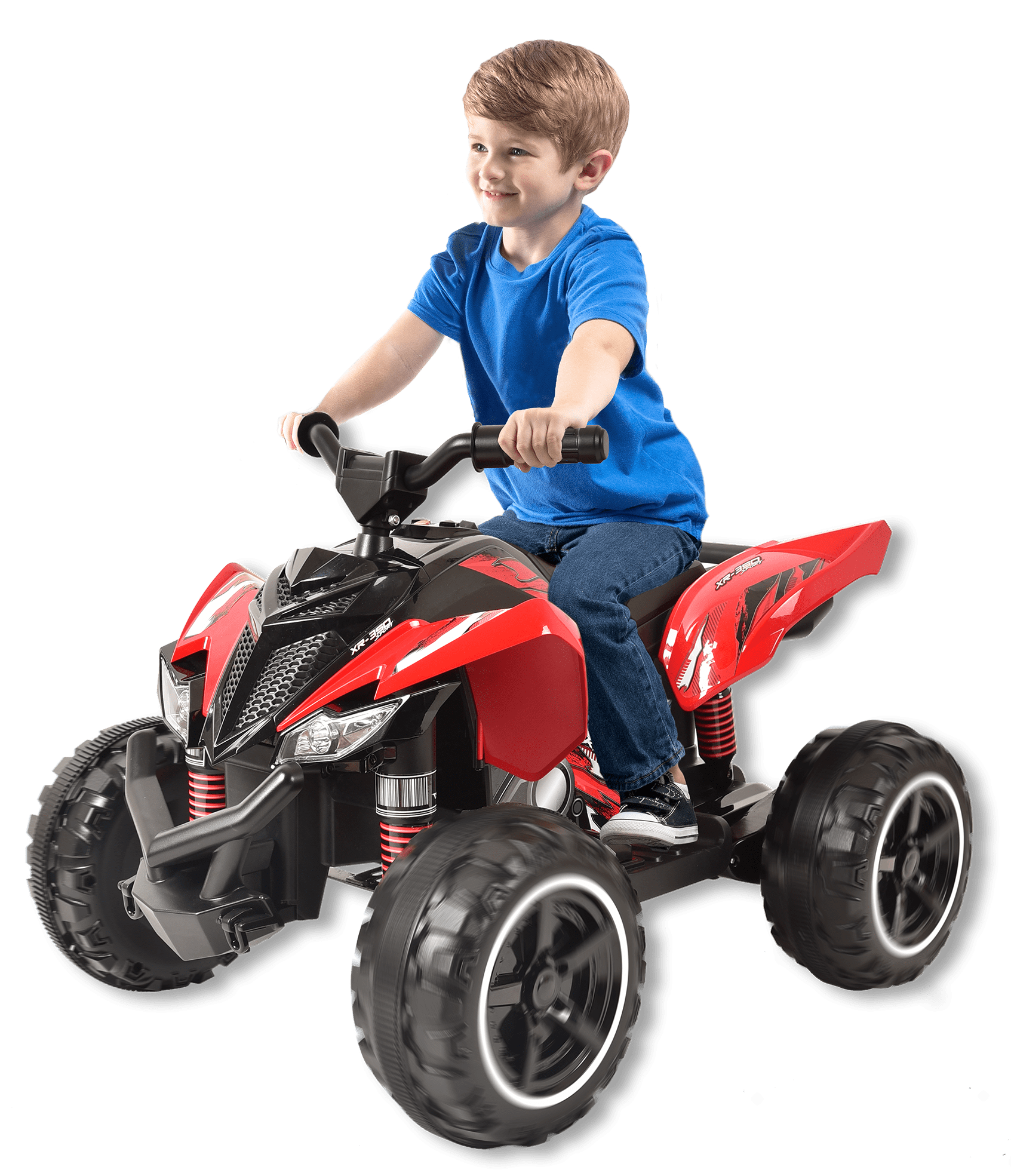12v xr 350 atv powered ride on by action wheels red for children unisex ages 2 4 years old 8459