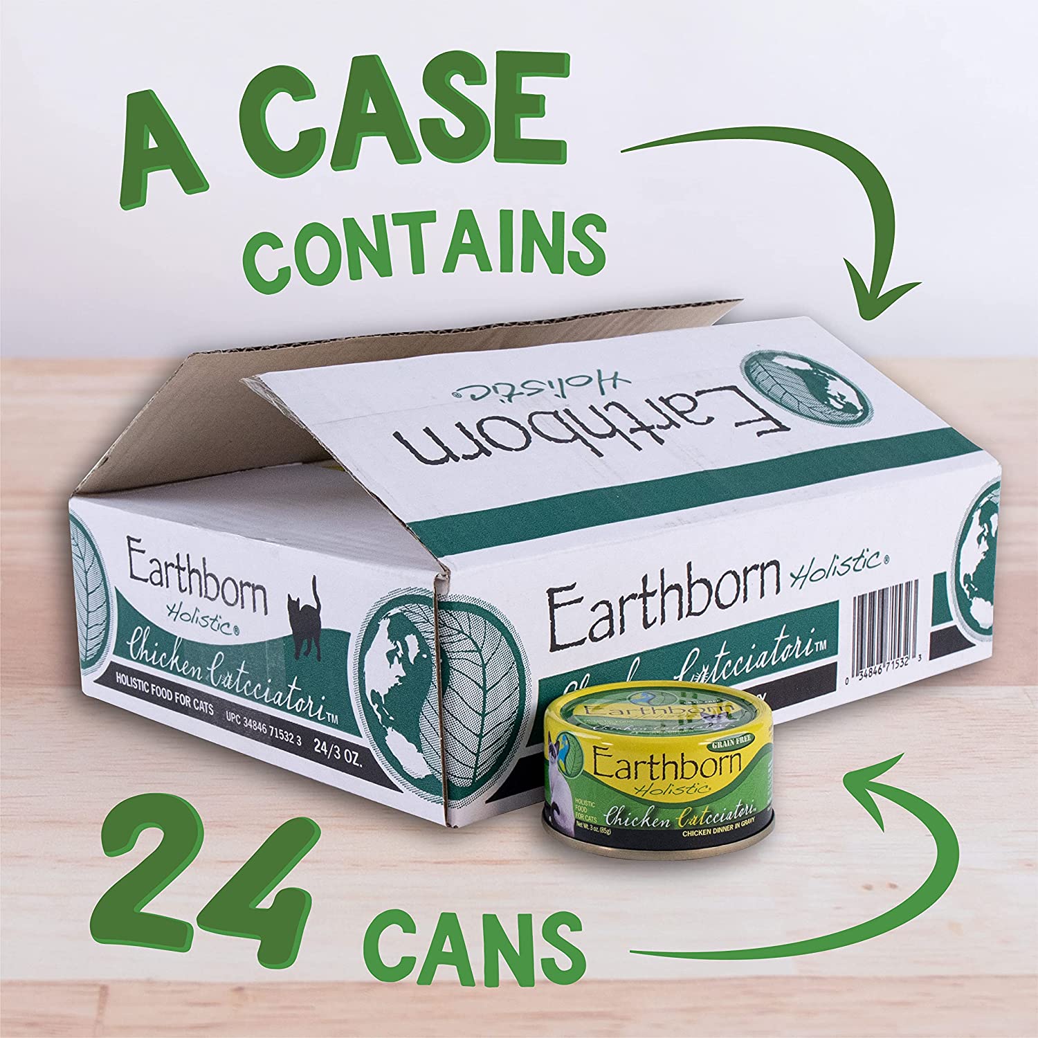 Earthborn Holistic Chicken Catcciatori Grain Free Canned Cat Food 3-oz, case of 24