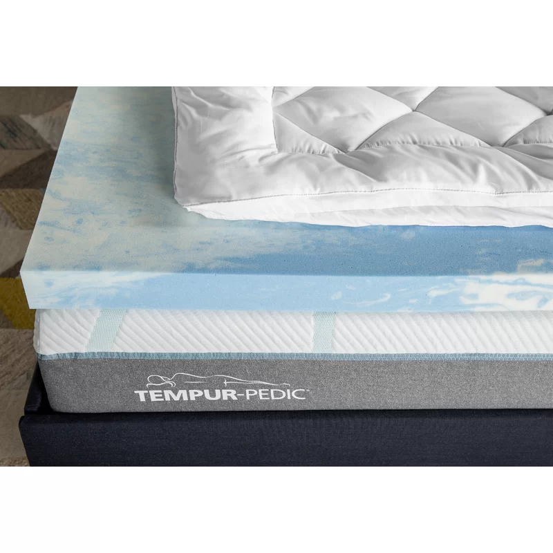 Sealy 4 in. Medium Gel Memory Foam Queen Mattress Topper F02-00149-QN0