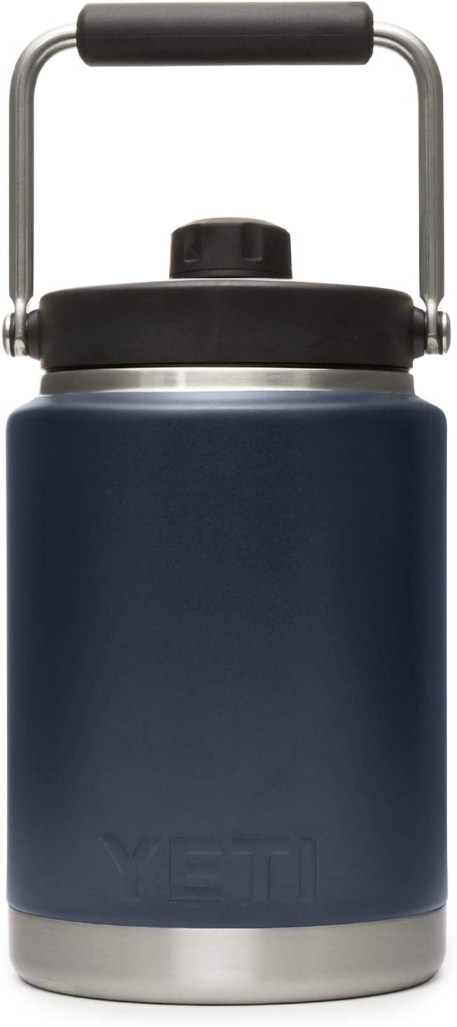 YETI Rambler Half Gallon Jug, Vacuum Insulated, Stainless Steel with MagCap, Navy