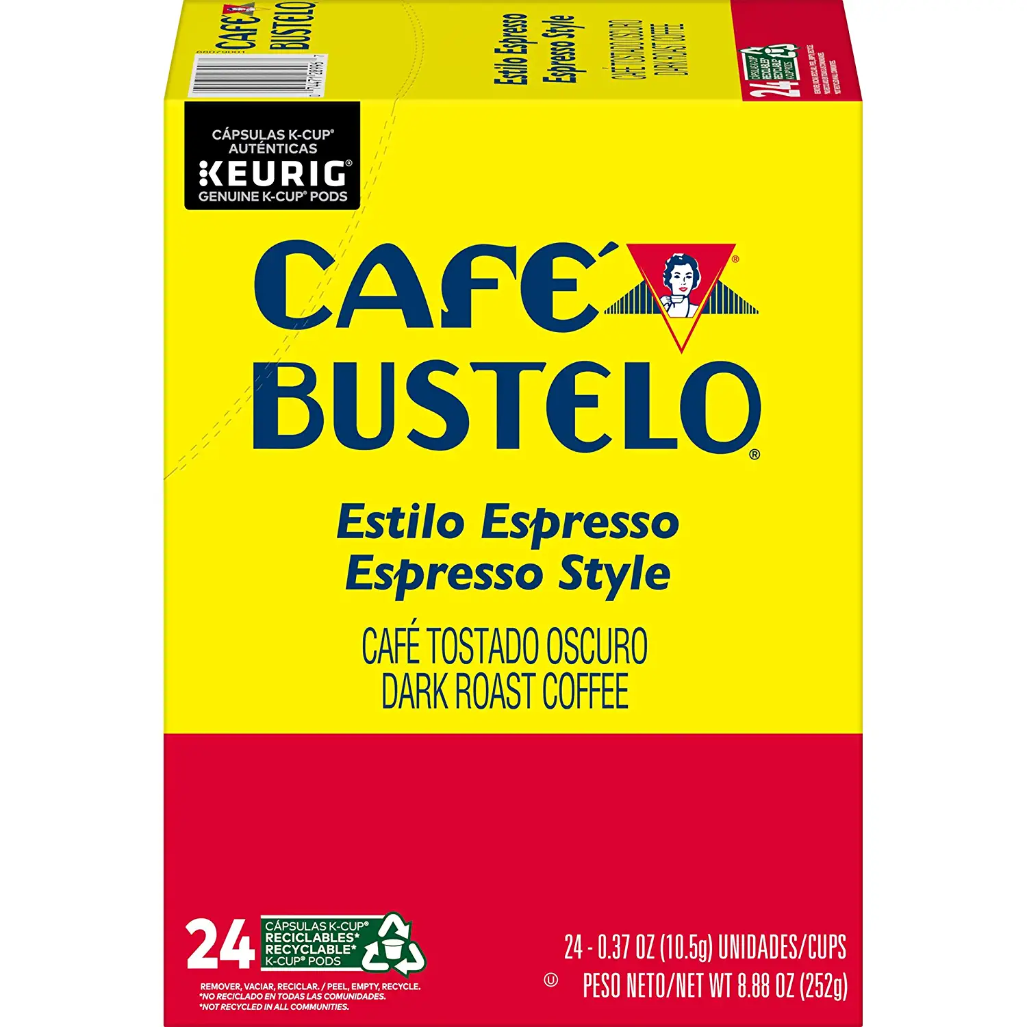 Café Bustelo Espresso Style Dark Roast Coffee 96 Keurig K-Cup Pods