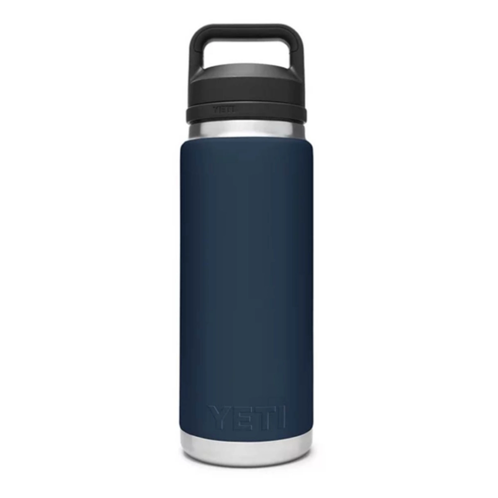 YETI Rambler 26 oz Bottle, Vacuum Insulated, Stainless Steel with Chug Cap, Navy