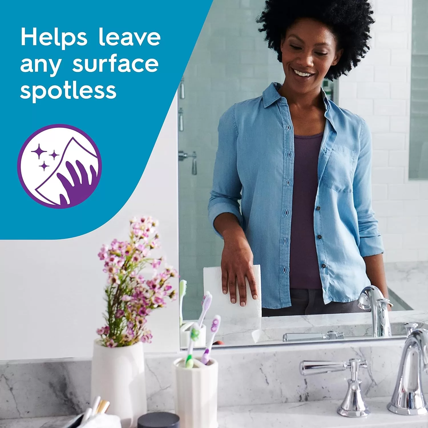 Viva Multi-Surface Cloth Paper Towels, Task Size – 24 Super Rolls (4 Packs of 6) – 81 Sheets Per Roll