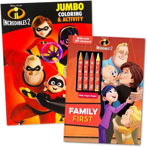 Incredibles Coloring and Activity Set – Bundle with 2 The Incredibles ...