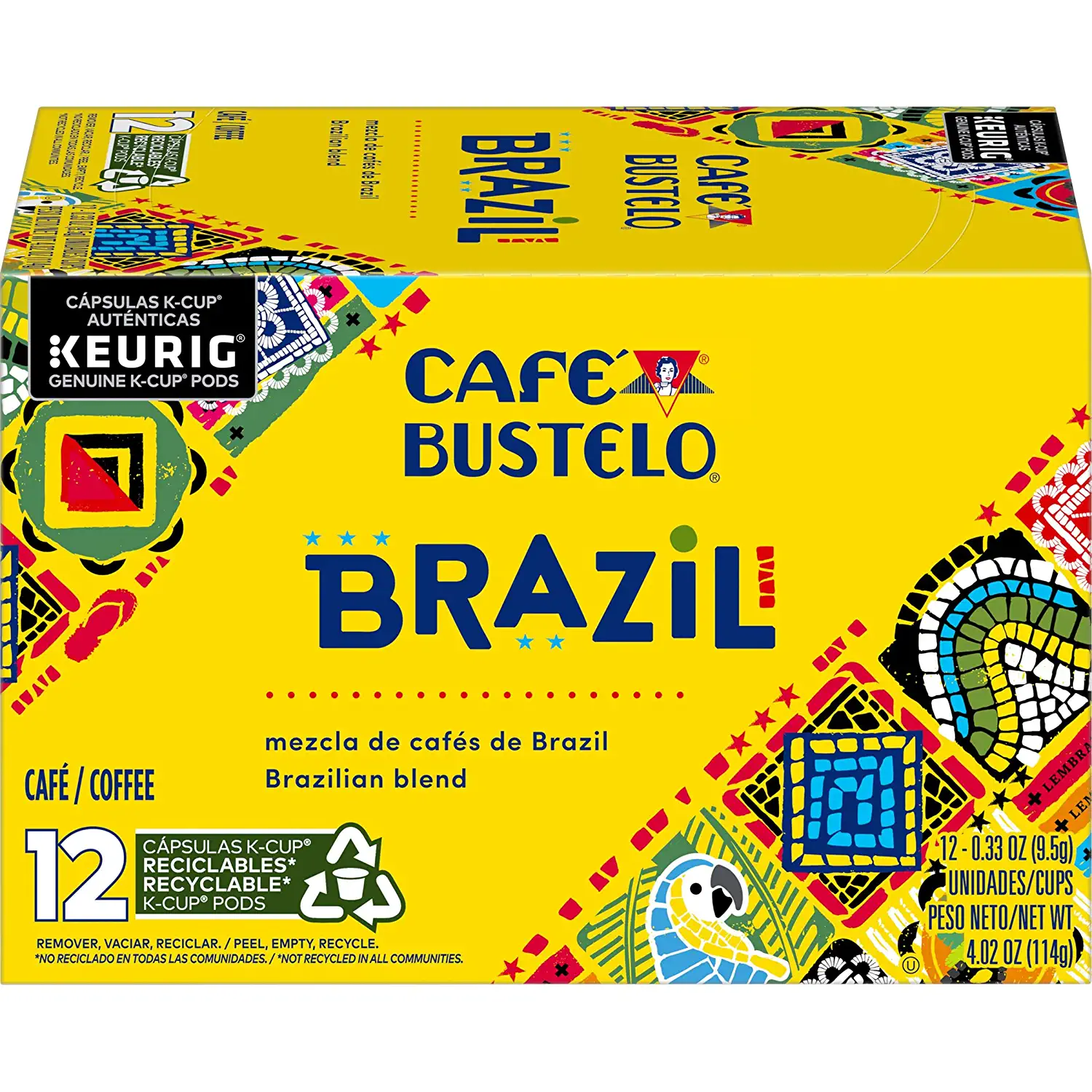 Café Bustelo Brazil Dark Roast Coffee 72 Keurig K-Cup Pods