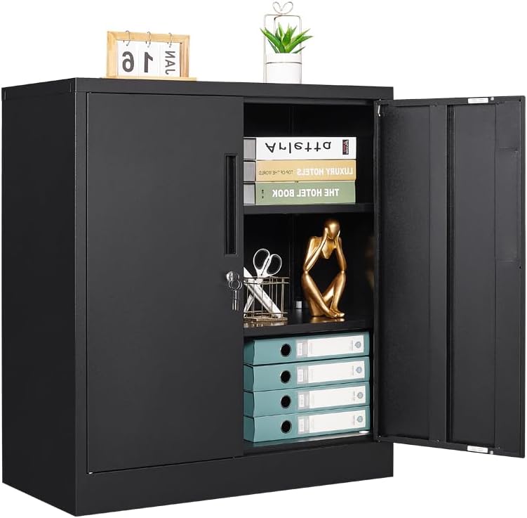 Lock In Cabinet Small Locking Cabinet with 4 Keys, 35.4