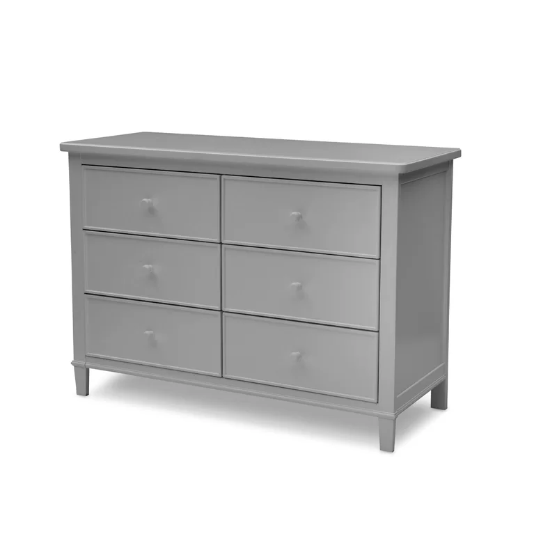Delta Children 79706-026 Haven 6 Drawer Dresser, Greenguard Gold Certified, Grey