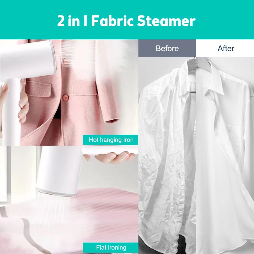 1200w handheld steamer for clothes horizontal and vertical steaming 20 second fast heat up foldable steamer wrinkles remover 3313