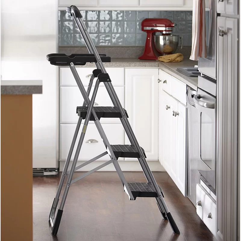 Cosco 11880PBLW1 4 ft. Steel Max Work Platform Ladder with 225 lbs. Load Capacity