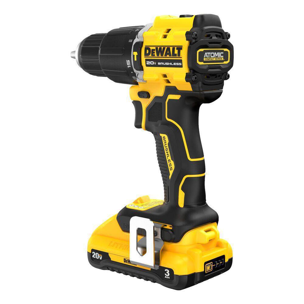 DEWALT DCD799L1 ATOMIC 20-Volt Lithium-Ion Cordless 1/2 in. Compact Hammer Drill with 3.0Ah Battery, Charger and Bag