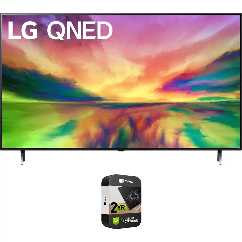 LG 55QNED80URA QNED80 55 inch 4K HDR Smart Mini-LED TV (2023 Model) Bundle with 2 YR CPS Enhanced Protection Pack