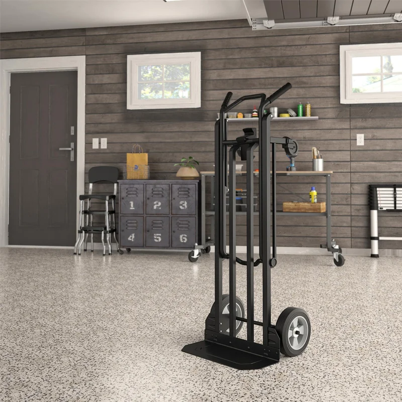 Cosco 12217BLK1E Steel 2-in-1 Hand Truck (800 lbs. Weight Capacity, Black, 2 Positions)
