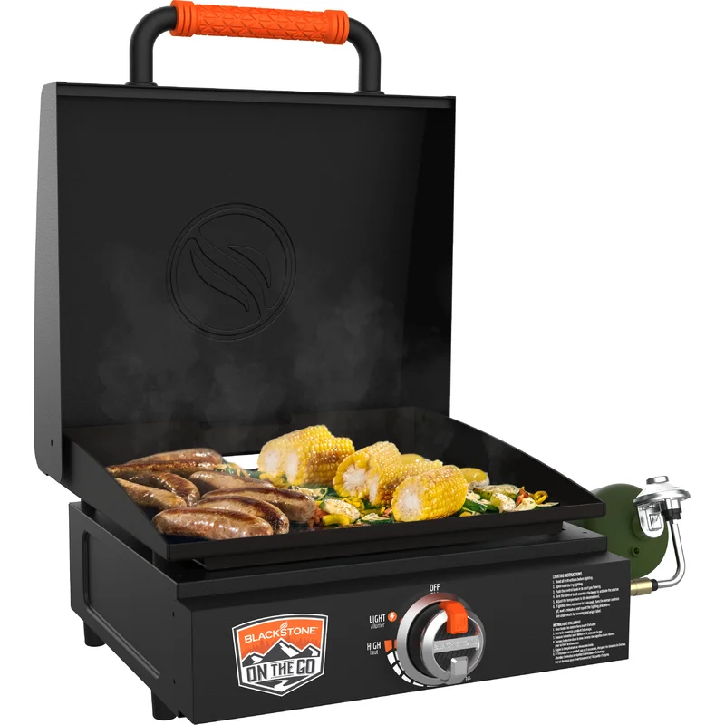 Blackstone 1900 On The Go Tabletop Griddle with Hood – 17′′