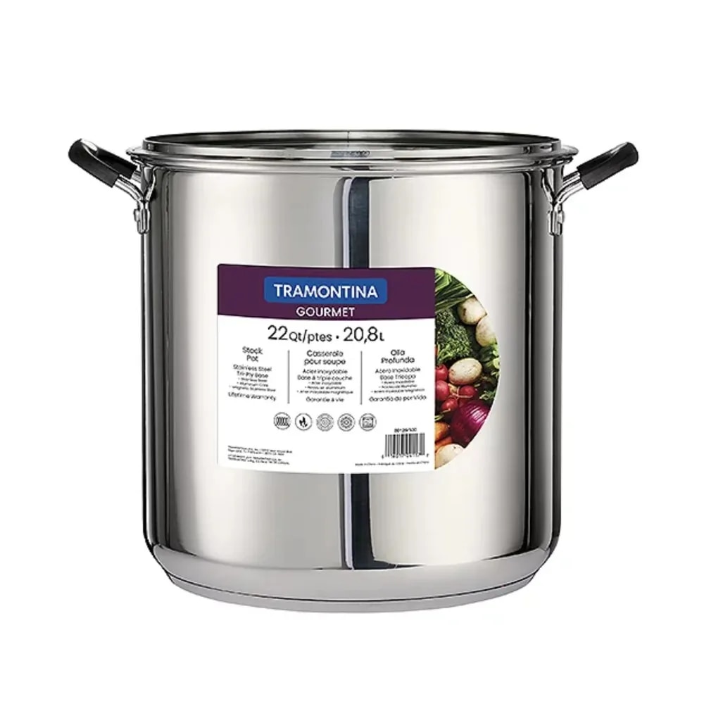 121622 quart stainless steel covered stock pot stew pot soup pot 2370