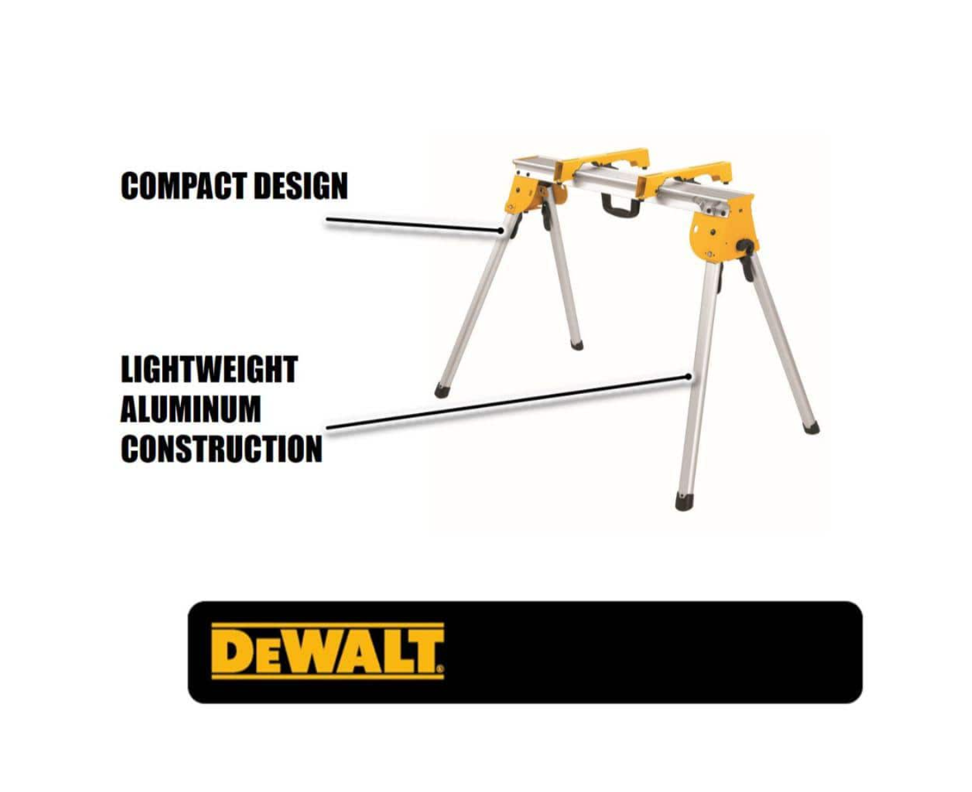 DEWALT DWX725B 15.4 lbs. Heavy Duty Work Stand with Miter Saw Mounting Brackets