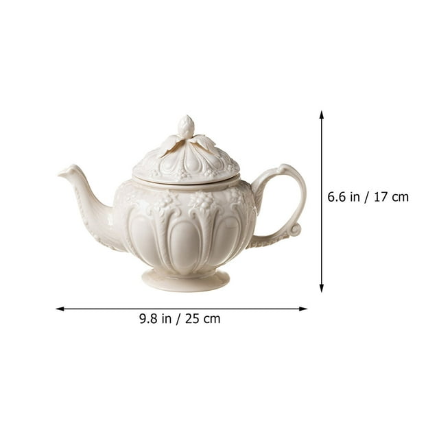 1pc coffee pot british style milk cup embossed vintage afternoon tea pot