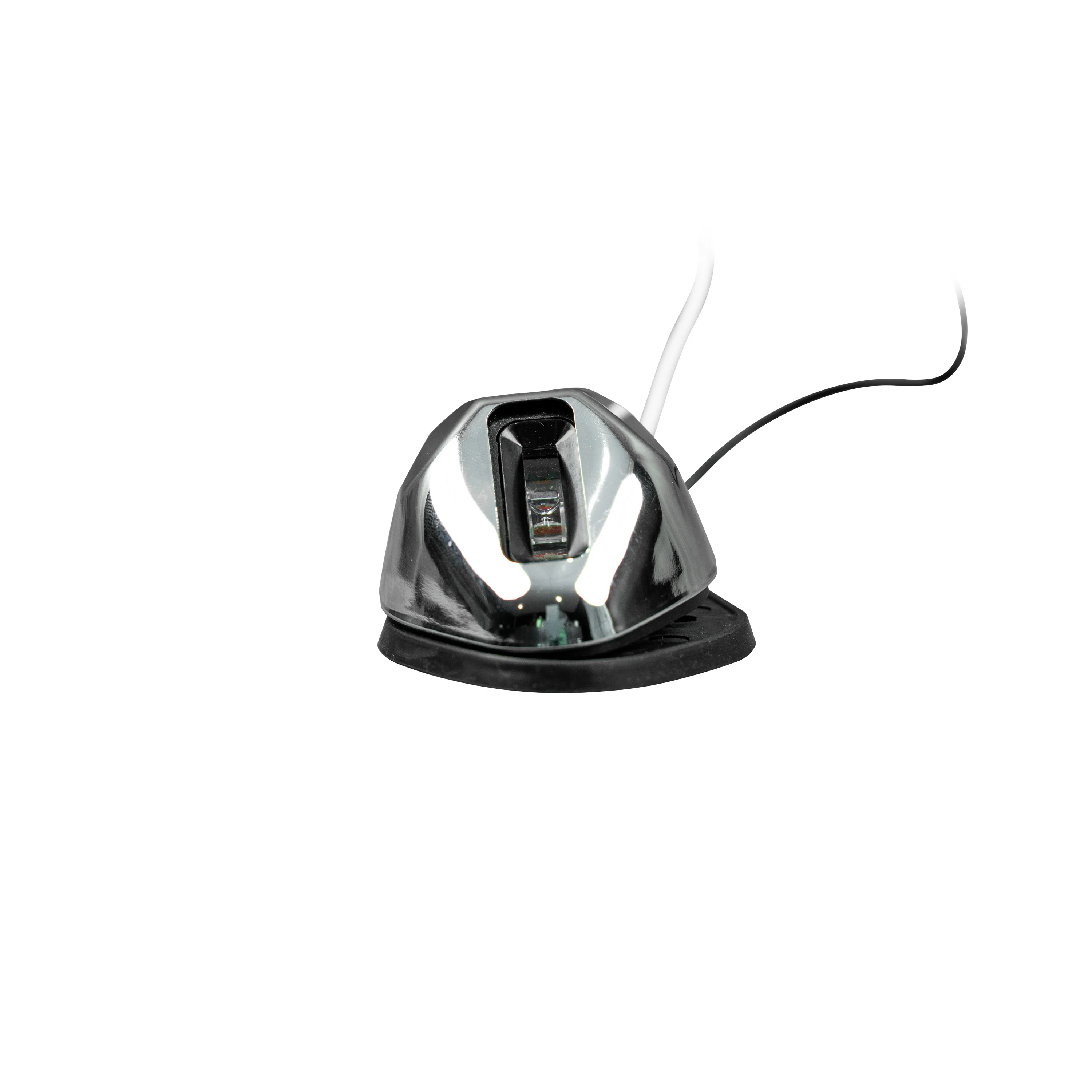 Marine Green Side Mount Navigation Light - Stainless Steel Cover Port Side