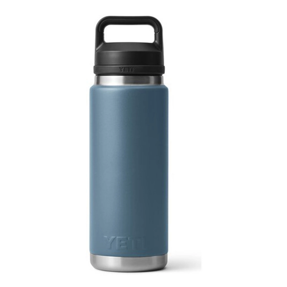 YETI Rambler 26 oz Bottle, Vacuum Insulated, Stainless Steel with Chug Cap, Nordic Blue