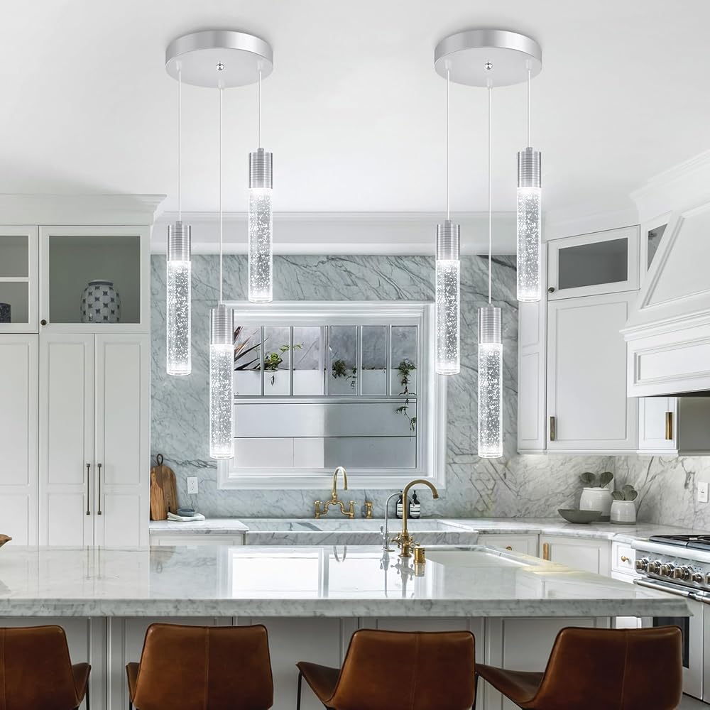 3-Lights Pendants Light for Kitchen Island Chandeliers Dining Room ...