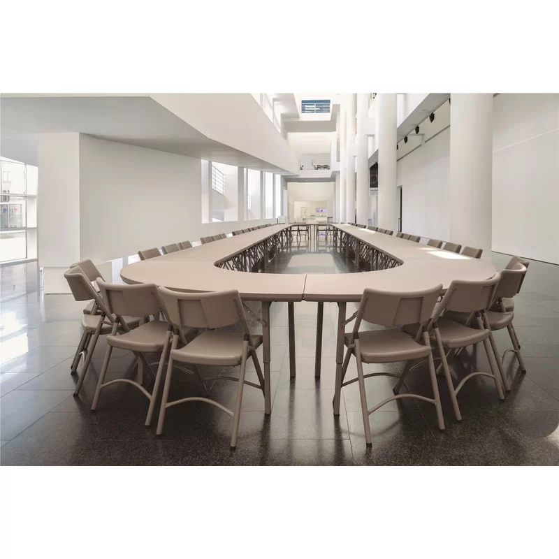 Cosco 60434PRM1E 93 in. Brown Plastic Folding Utility Table