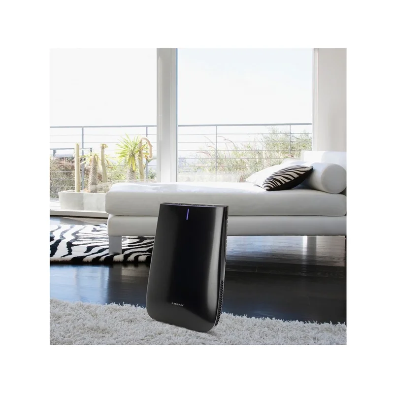 Lasko HF25630 Pure Platinum Slim Profile Air Purifier with HEPA-Type Filtration and Auto Clean