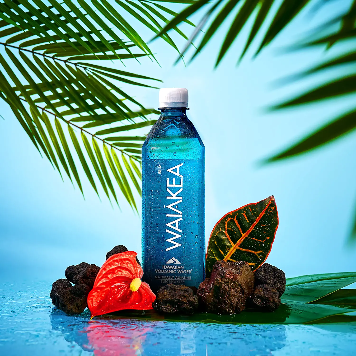 Waiakea Naturally Alkaline Hawaiian Volcanic Water Natural Electrolytes and Minerals, 700mL, 23.7 Fl Oz (Pack of 15)