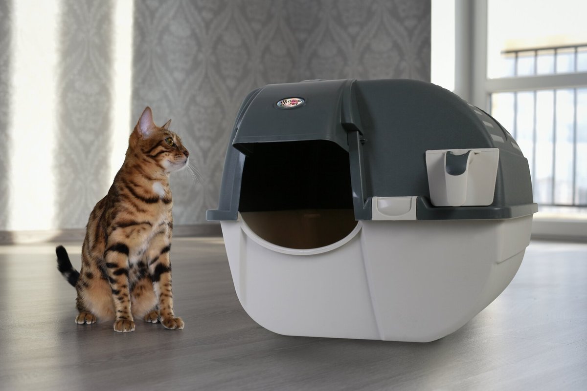 Omega Paw Easy Fill Roll ‘n Clean Cat Litter Box