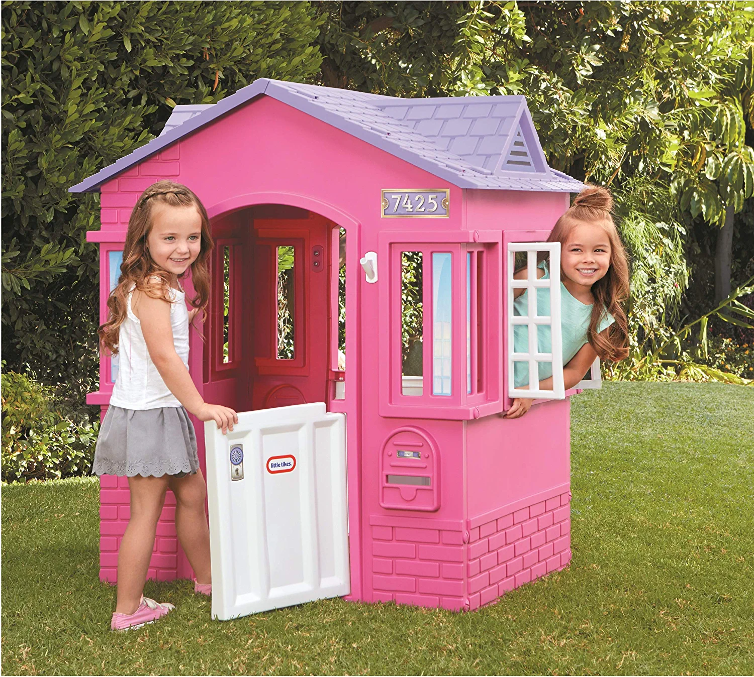 Little Tikes Cape Cottage House, Pink – Pretend Playhouse for Girls Boys Kids 2-8 Years Old