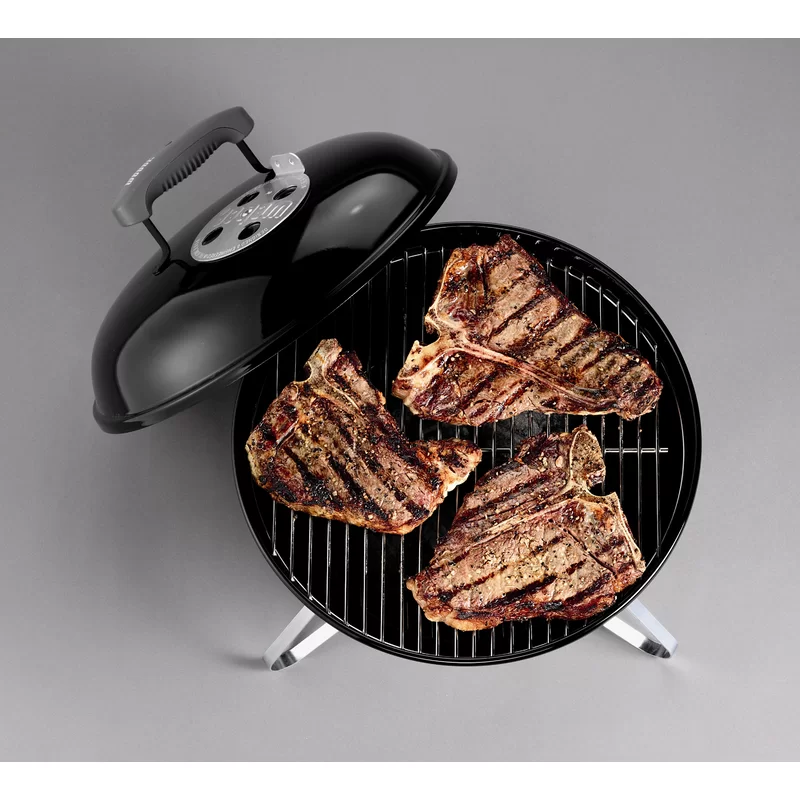 Weber 10020 Smokey Joe Portable Charcoal Grill in Black