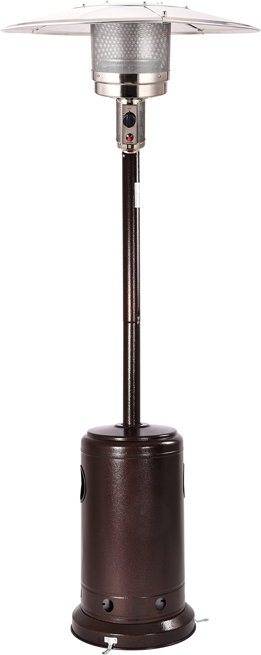 48,000 BTU Outdoor Propane Patio Heater with Wheels, Commercial ...