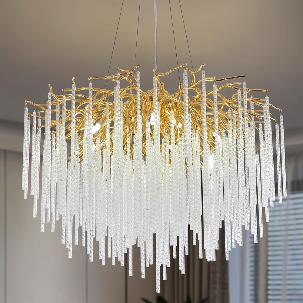 Avery Modern Tree Branch Crystal Chandelier Gold Chandeliers Lighting 31.5 D Avery Modern Tree Branch Crystal Chandelier Gold Chandeliers Lighting 31.5 D