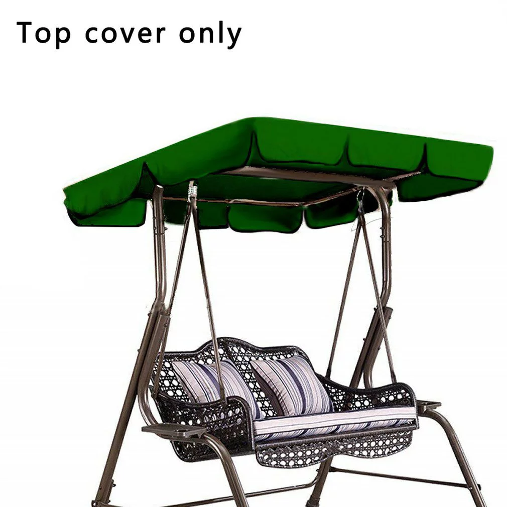 Preup Oxford Cloth Swing Seat Top Cover Waterproof Sunscreen Protector Shed Roof Cover Two-seater/three-seater Swing Shed Outdoor