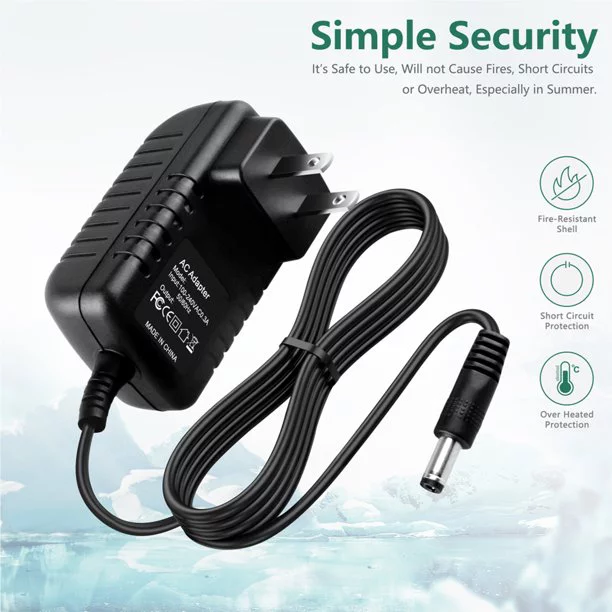 FITE ON 9V AC / DC Adapter Replacement for GPX APX910A DVD Player Power Supply Cord Cable PS Wall