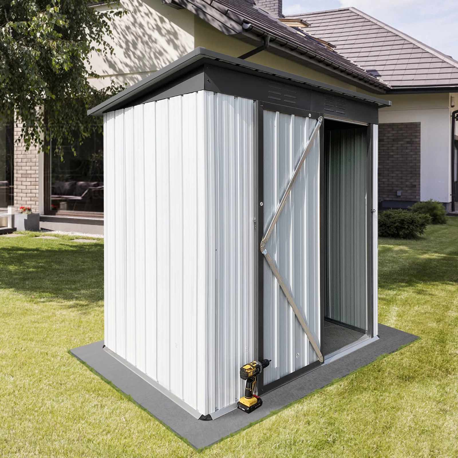 Metal garden sheds 5ftx3ft outdoor storage sheds