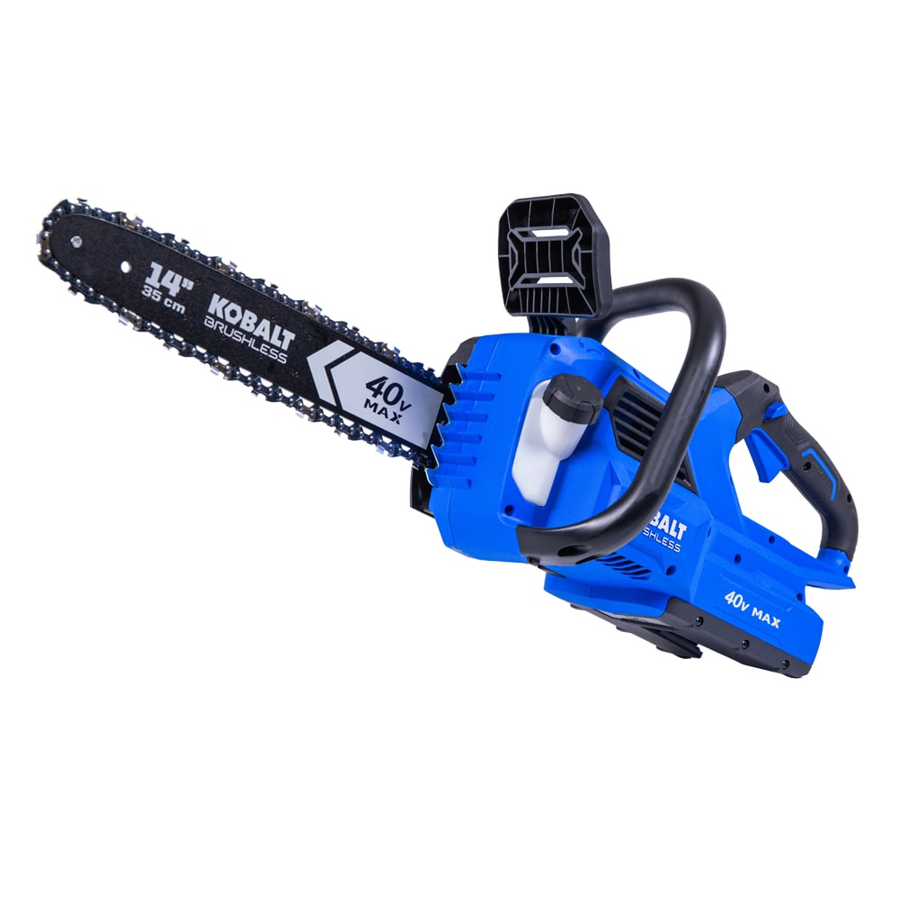 Kobalt KCS 1040A-03 Gen4 40-volt 14-in Brushless Cordless Electric Chainsaw 4 Ah (Battery & Charger Included)