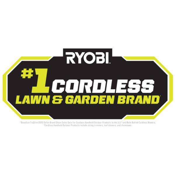 RYOBI P2190 ONE+ 18V 90 MPH 200 CFM Cordless Battery Leaf Blower/Sweeper with 2.0 Ah Battery and Charger