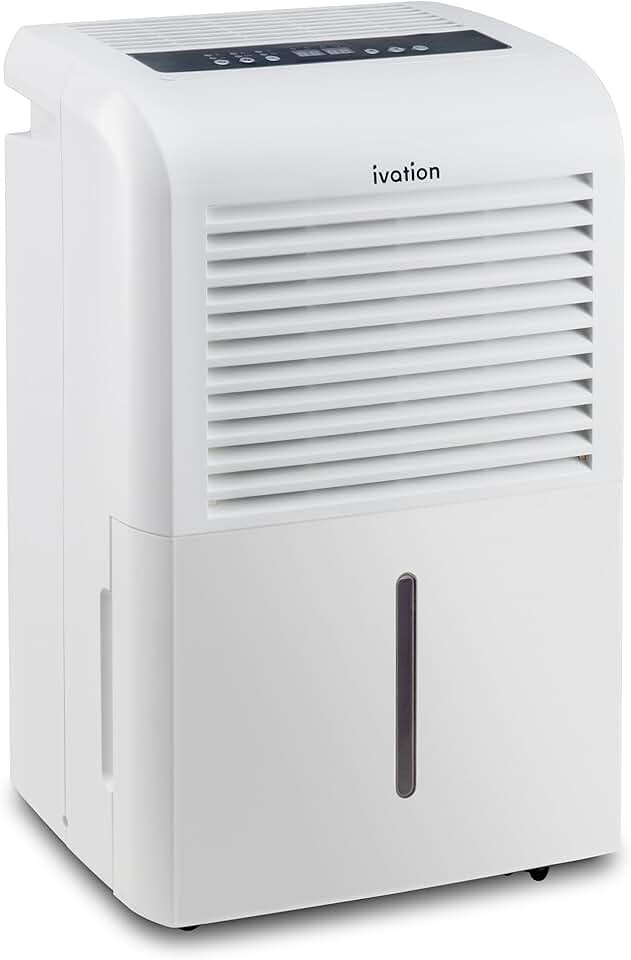 Ivation 4,500 Sq Ft Dehumidifier with Pump, Large Capacity Compressor Includes Programmable Humidity, Hose Connector, Auto Shutoff and Restart and Washable Filter (4,500 Sq Ft W/Pump)