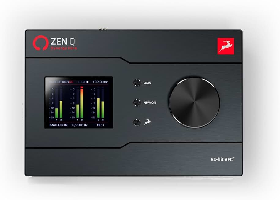 Zen Q Synergy Core Audio Interface, 14x10 Bus-Powered USB-C Interface For Recording Music, 2 Input Instruments, Onboard Real-Time Audio Recording Effects, USB Connectivity - Antelope Audio