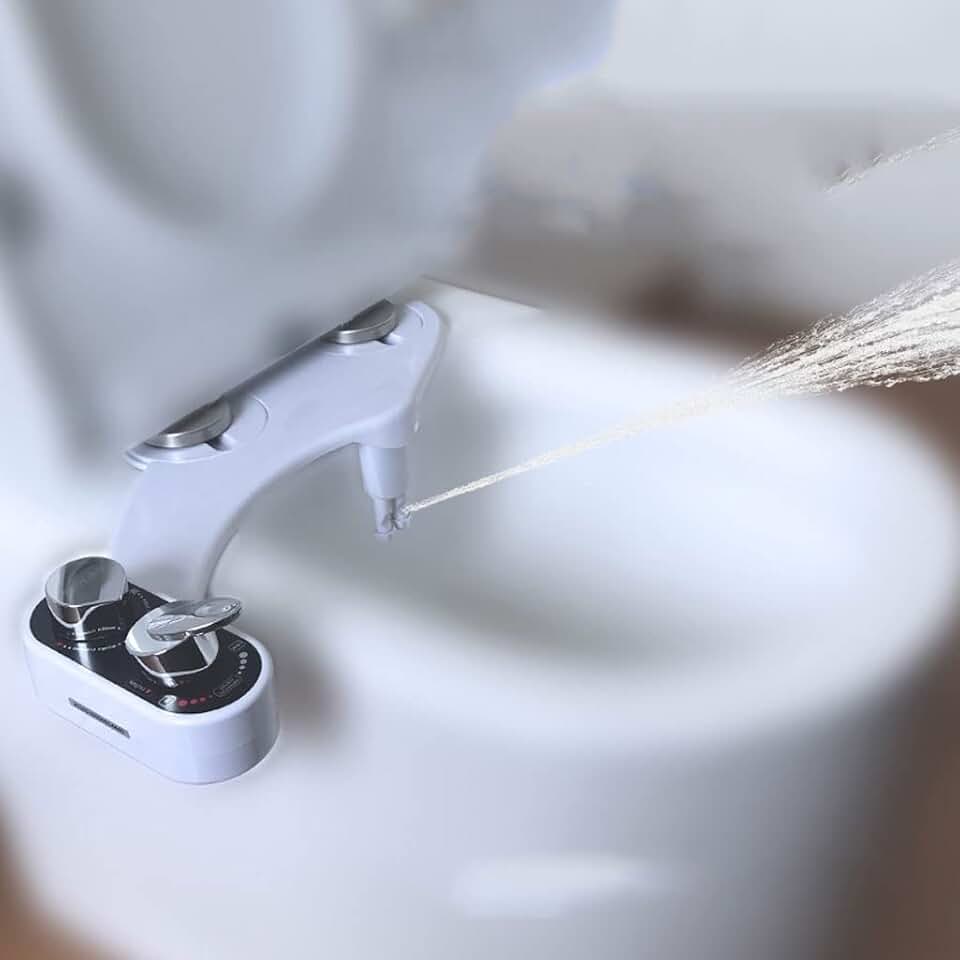 Bidet Hot and Cold Self Cleaning Bidet for Toilet Seat Heated Water Sprayer Nozzle Warm Water Non Electic Bidet