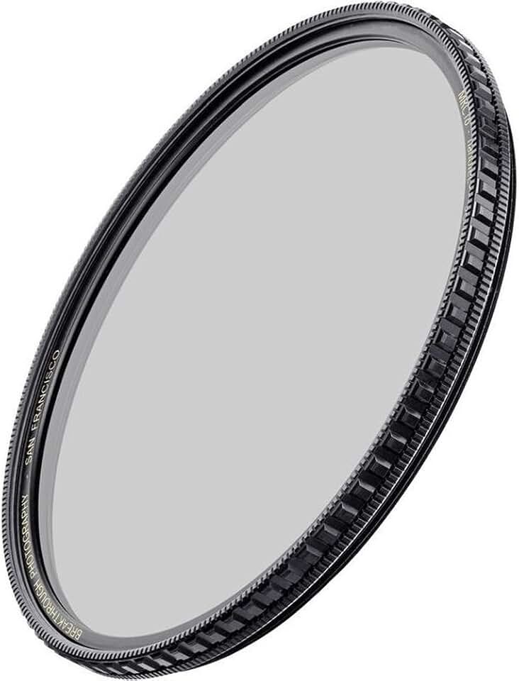 Breakthrough Filters 6 Stops 82mm Dark CPL Combination Circular Polarizer and Neutral Density Filter As One Filter