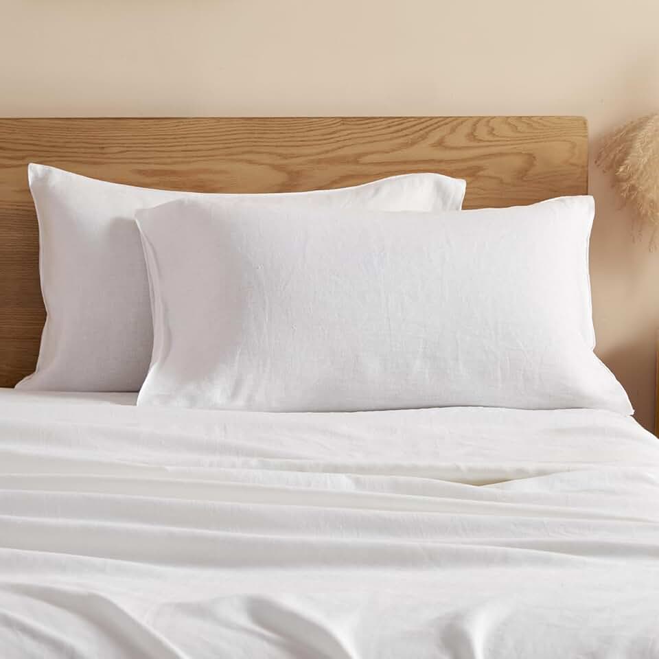 DAPU Pure Linen Duvet Cover & Sheets Set in Queen Size
